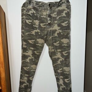 Camo Print Jogger Pants